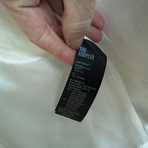 🤍✨ NWT The Kooples White Blazer Mini Dress | Asymmetric Button | Retail $575! - Picture 9 of 9